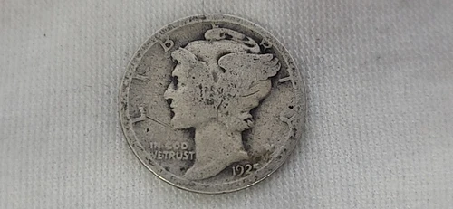 1925 D Mercury Dime in Almost Good Condition