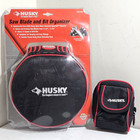 Husky Saw Blade & Bit Organizer and 4.5 in. Clip on Tool Belt Pouch — photo 1
