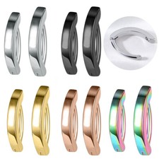 14g/16g Stainless Steel Belly Ring Reverse Curved Clicker Navel Piercing Jewelry