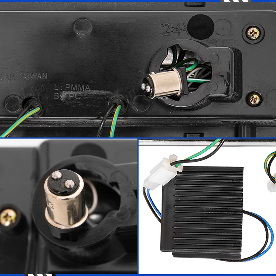 88-98 GMC Chevy C10 C/K 1500/2500/3500 Pickup LED Parking Signal Bumper Lights - Image 4 of 4