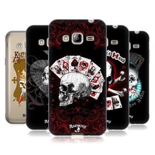 OFFICIAL ALCHEMY GOTHIC SKULL AND CARDS SOFT GEL CASE FOR SAMSUNG PHONES 3