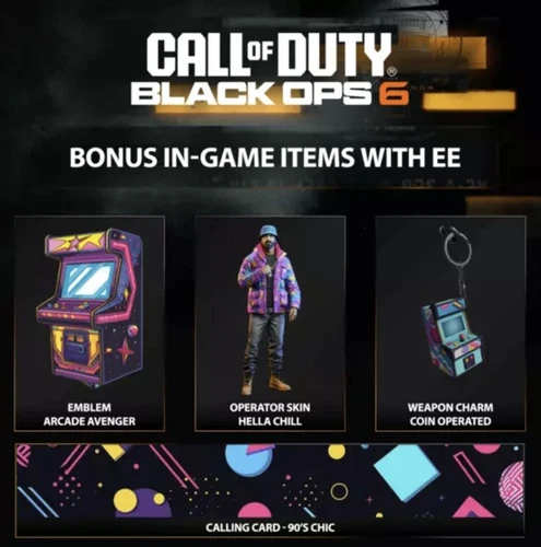 Call of duty Black Ops 6 Hella Chill Operator Skin, Calling Card, Charm, Emblem.
