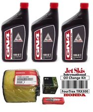 Honda FourTrax TRX300 Oil Change Kit OEM Air Filter NGK Spark Plug Oil Filter
