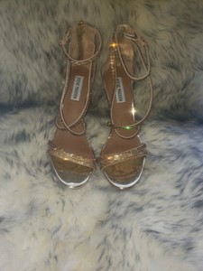 rose gold sparkly heels