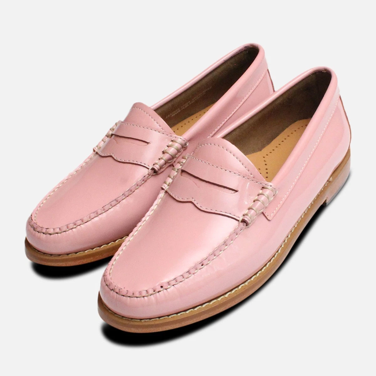 Pink patent loafers sale