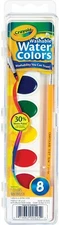 Crayola Washable Watercolors, 8 Assorted Paint in one Set For Kids Crafts