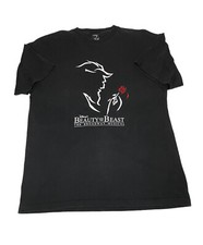 Vtg Disneys Beauty And The Beast Shirt xl Broadway Musical Mens Black Cotton