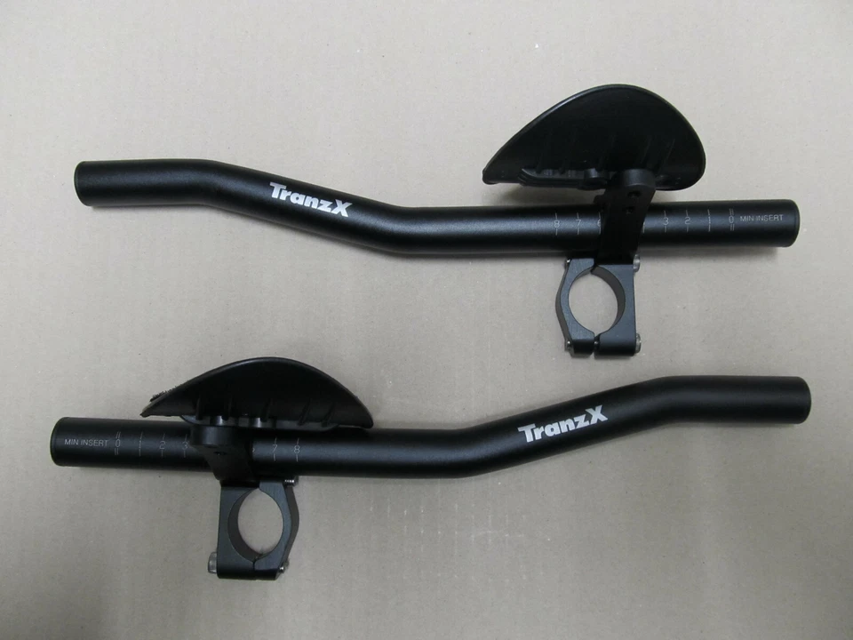 TranzX RA36A 40cm Base Bar Triathlon Bull Horn Lenker TB02 Triathlon Aufsatz - Bild 3 von 4