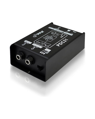 Premium Direct Injection Audio Box - Passive DI Unit Hum Eliminator w/ Input