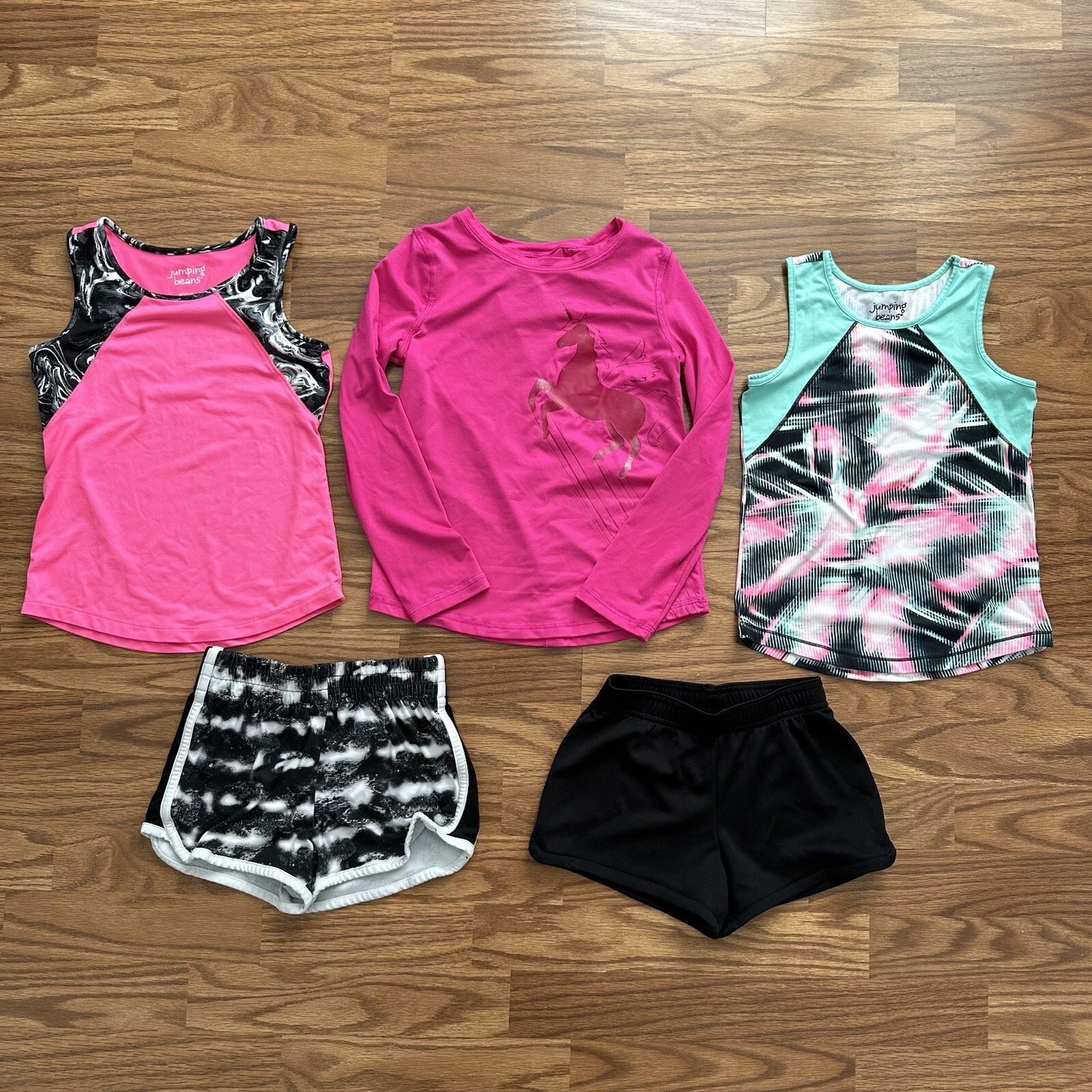 5 Pc Lot Jumping Beans Active Girls 6-6X Tank Tops Shorts Long Sleeve Shirt EUC!
Opens in a new wind