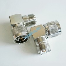 UHF SO-239 female to N male right angle 90  RF adapter connector