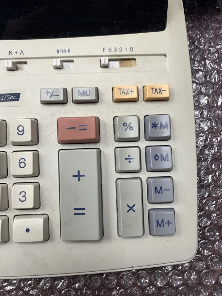 SHARP EL-2630P Electronic Calculator 12 Digit 2 Color Ribbon Printer Working - Image 2 of 4