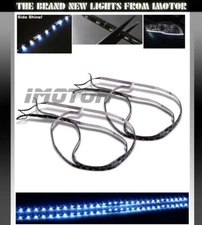 2 x Hi-Power 7000K White SMD LED Strip Headlights Fog Lights Cut-able DRL Bar