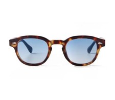 Vintage Tortoise Shell Round Sunglasses Women Men 2024 Brand Design Retro Rivet