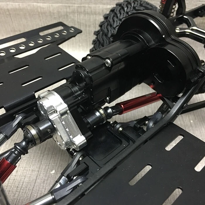 KYX CNC Machined Metal Alloy Gearbox for Axial scx10 ll 90046 1/10 RC crawle car - Image 4 of 4