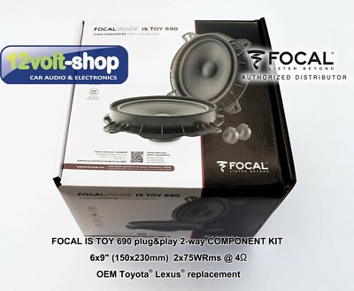 Focal IS TOY 690 Toyota/Lexus/Subaru Plug&Play 6''x9'' 2-way