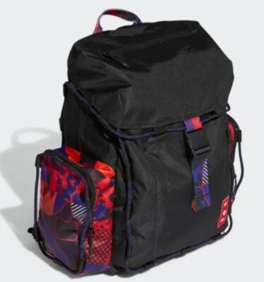 Unisex Toploader Backpack Travel/gym/sports Bag Black/multicolor Gt6662 by adidas