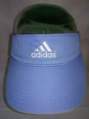 VINTAGE ADIDAS EMBROIDERED THREE STRIPE LOGO TWILL SUN VISOR  display picture 3