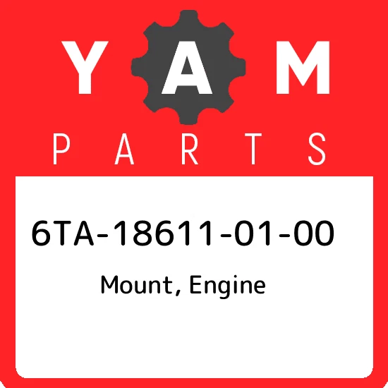 6TA-18611-01-00 Yamaha Mount, engine 6TA186110100, New Genuine OEM 