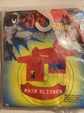 DC Batman Boys Size Medium / Large Rain Slicker Size M/L NIP Sealed