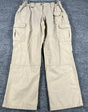 5.11 Tactical Pants Womens Size 12 Beige Cargo Pockets Military Police Security