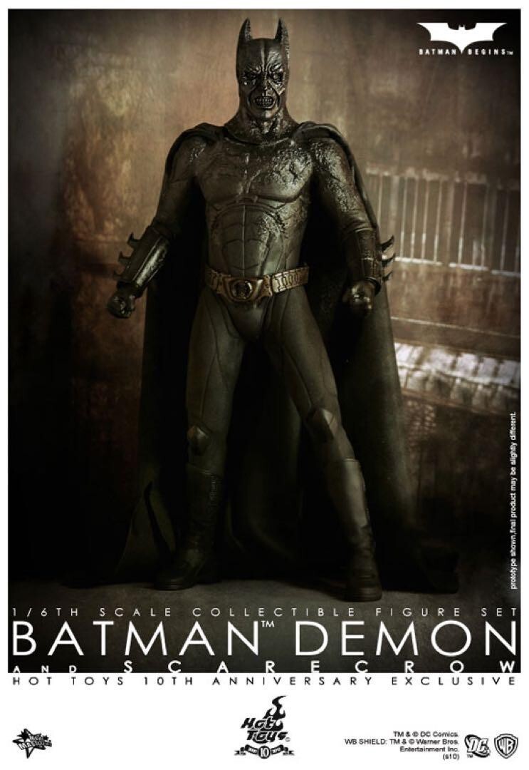 Hot Toys Batman Begins Demon Batman & Scarecrow 1/6 Figure Hot Toys Batman Begins Demon Batman & Scarecrow 1/6 Figure