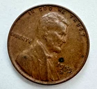 1955 D Penny Lincoln Wheat Errors Reverse Distorted M (UNUM) Weak strike