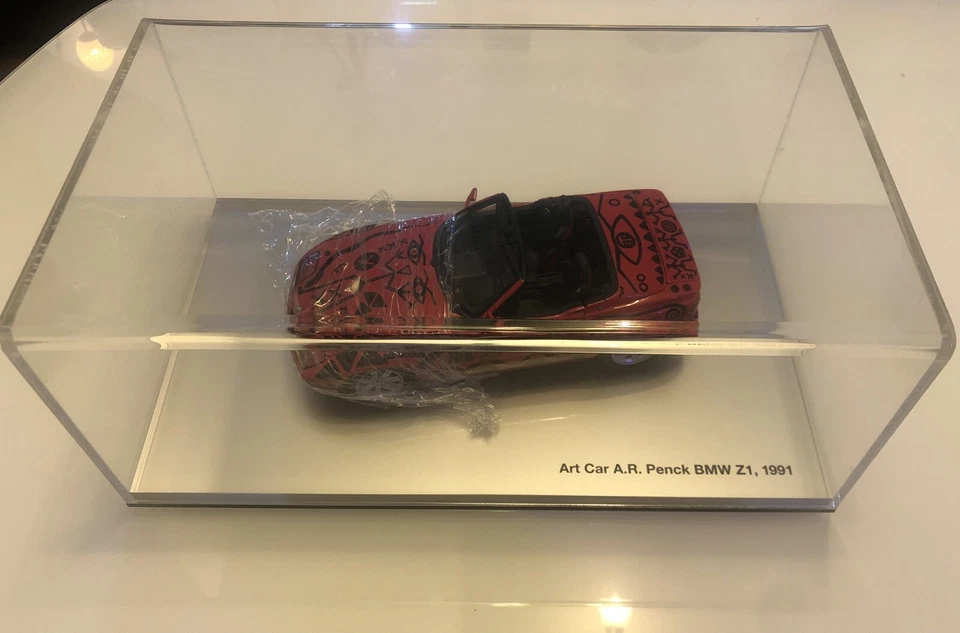 BMW ART CAR 1:18 A.R. Penck BMW Z1, 1991 Mit kartong!