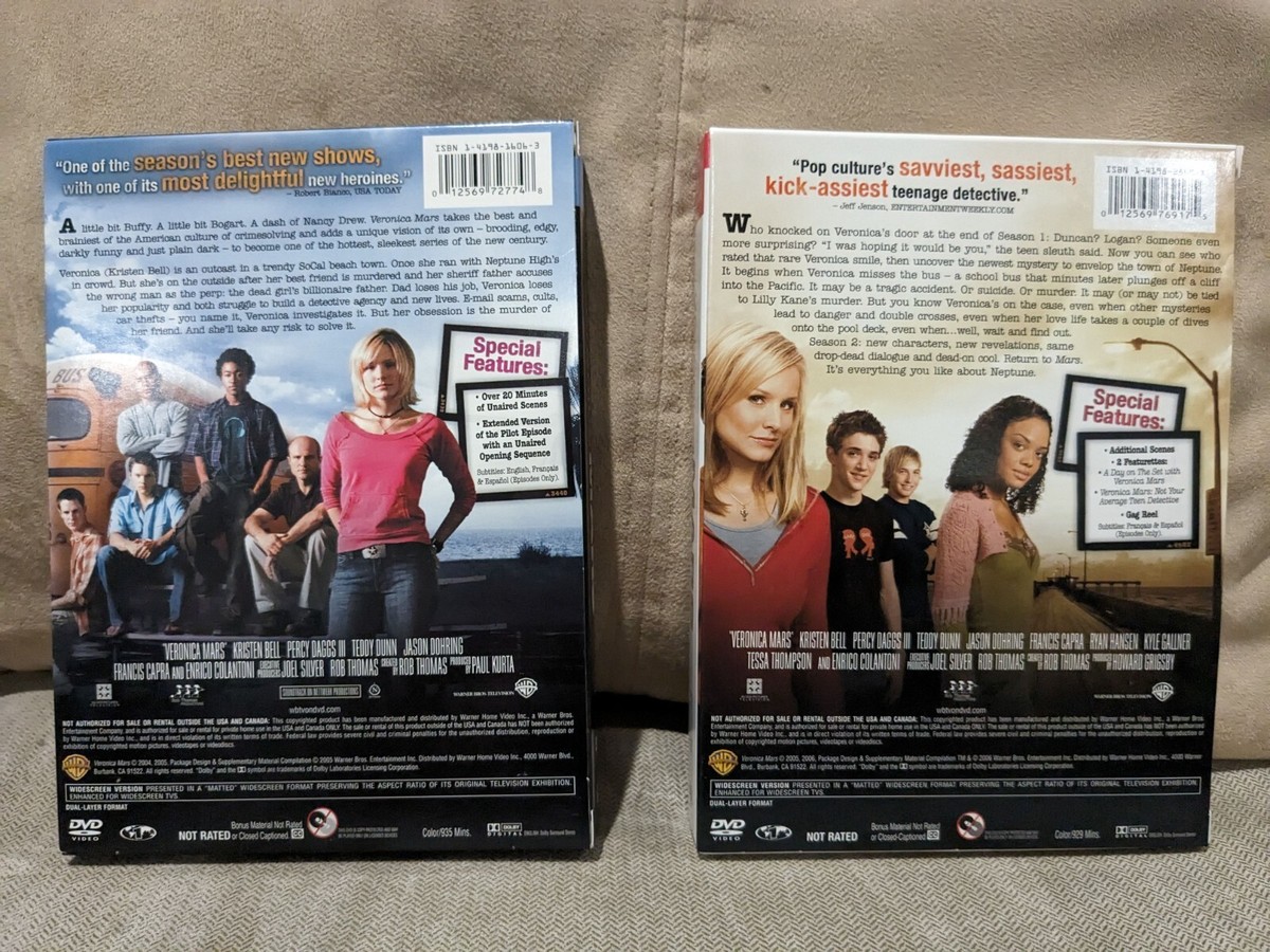 Veronica Mars - The Complete Seasons 1-2 (DVD, 2006, 7 Discs) - Like New Veronica Mars - The Complete Seasons 1-2 (DVD, 2006, 7 Discs) - Like New