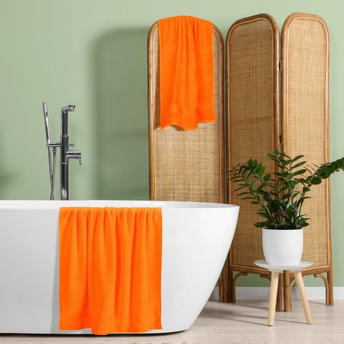 Cotone Confezione 2 Asciugamani Da Bagno Oversize Set 28x55 Pollici, Asciugamani Da Bagno Grandi, Ultra... - Foto 5 di 8