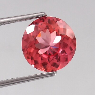 AAA Natürlich Ceylon Padparadscha Saphir Lose Rund Schliff Edelstein 10x10 MM