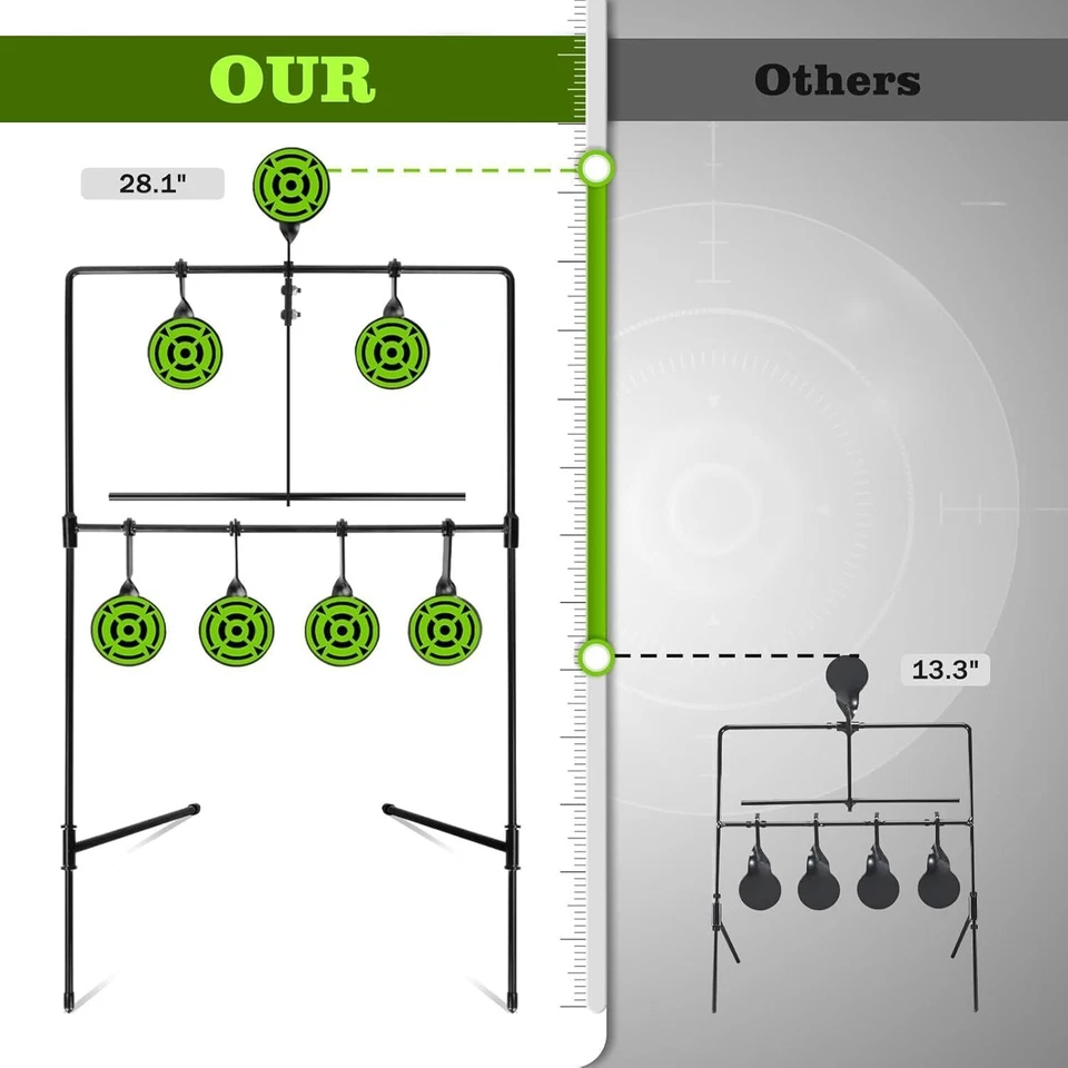BB Gun Targets Larger Metal Pellet Gun Shooting Target Rated for.177 .20 Caliber - Image 2 of 4
