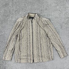 Alex Evenings Jacket Blazer Womens Size 1X Brown Party Sparkly Faux Diamond Zip