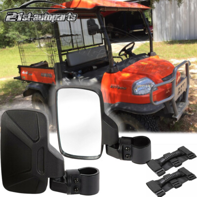Breakaway Side Rear View Mirrors w/Grab Handle For Kubota RTV 850 900 ...