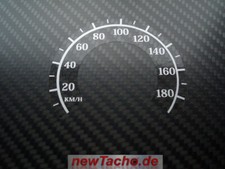 Tacho Aufkleber 80mm MPH zu KMH passend für US Modelle gauge sticker Zifferblatt