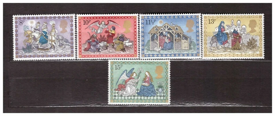s30772) UK GREAT BRITAIN 1979 Christmas 5v