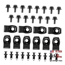 35 PCS Engine Under Cover Splash Shield Guard Body Bolts Screws, Durable 