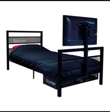 X Rocker Basecamp TV and Gaming Bed Frame Black for Kids