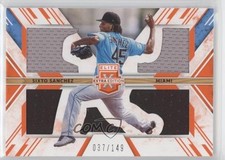 2019 Panini Elite Extra Edition Triple Silhouettes Orange /149 Sixto Sanchez s3g