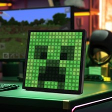Minecraft Pixel LED Novelty Desk Table Lamp Bluetooth Sync Display