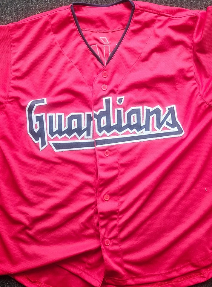 Jose Ramirez Signed Custom Red Jersey Beckett Guardians - Image 2 of 2