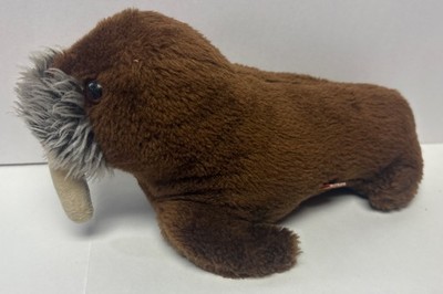 Walrus Plush Dakin 1975 Nutshell Weighted 9 Stuffed Animal