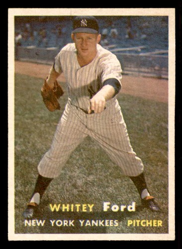 Whitey Ford #25 1957 Topps card