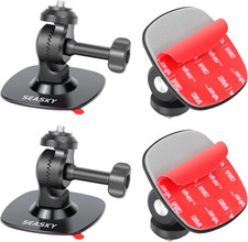  2Pack A2 Flexible Adhesive Mount Kit Motorcycle Helmet for Insta360 X4 X3 X2 O