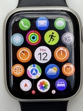 Apple Watch Series 7 45mm Black Aluminium With Apple Strap Black