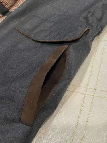 Johnston & Murphy  (Men's LRG.)  Wool  Blend Front Zip/Snap Coat - EUC !! image 12