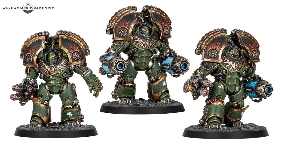 Saturnine Terminators x2 Horus Heresy New On Sprue With Bases FREE POST - Image 3 of 4