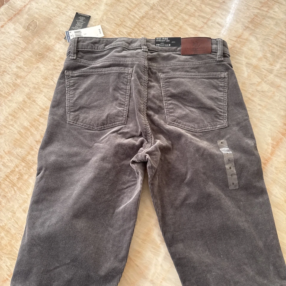 Polo, Ralph Lauren Women’s Corduroy Pants Size 8. NTW $145 New. - Image 3 of 4