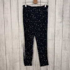 Soma Women's Medium Blue Soft Jersey Knit Celestial Stars Moon Pajama Pants