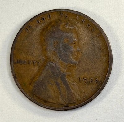 1924 Lincoln Wheat Cent Coin